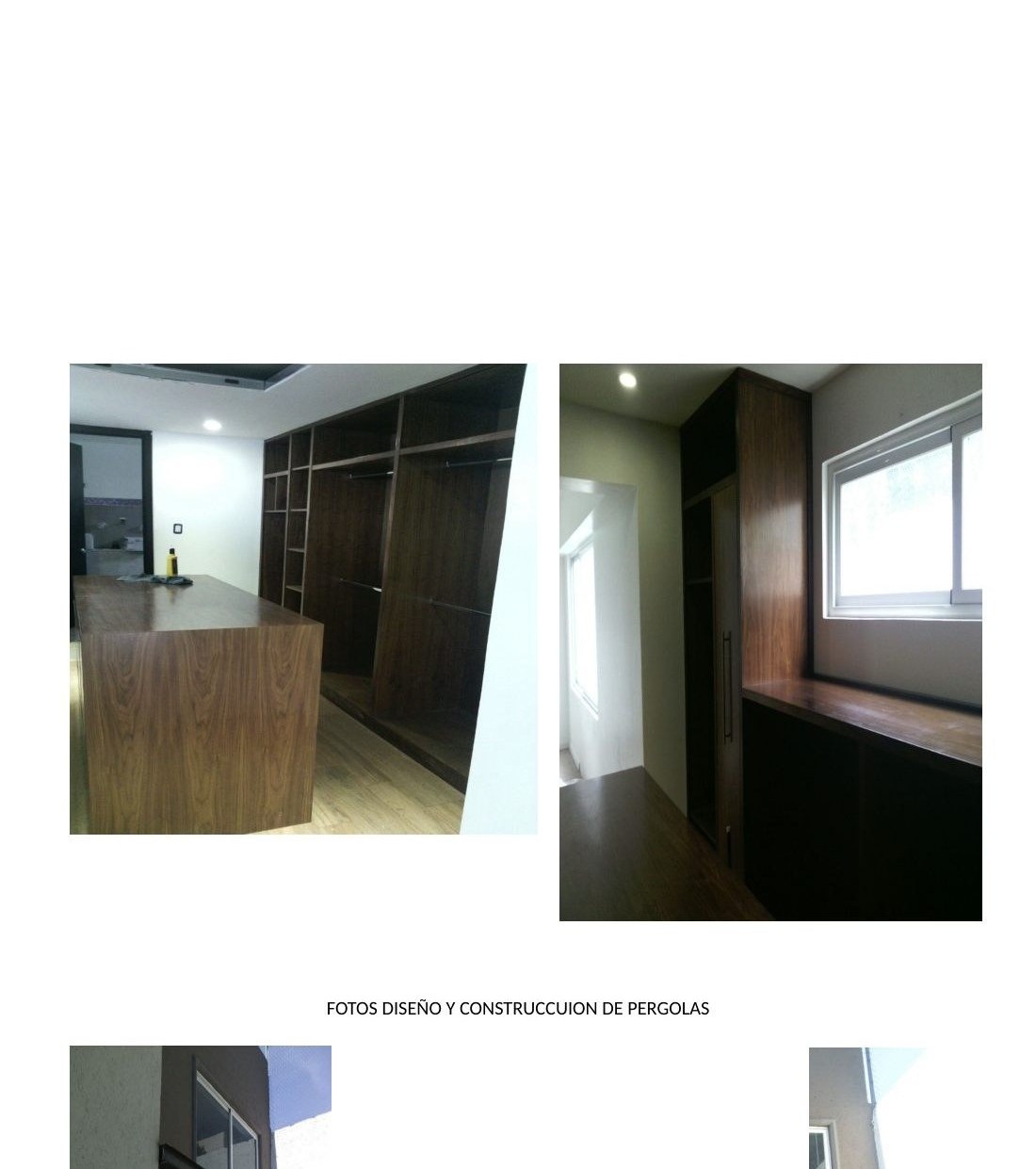 Diseño y construcción de pérgolas